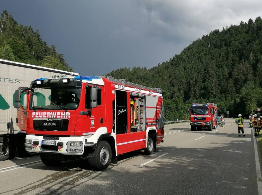 Freiwillige Feuerwehr Breitnau beim Einsatz
