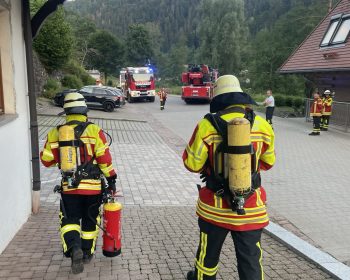 Freiwillige Feuerwehr Breitnau beim Einsatz