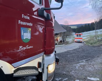 Freiwillige Feuerwehr Breitnau beim Einsatz